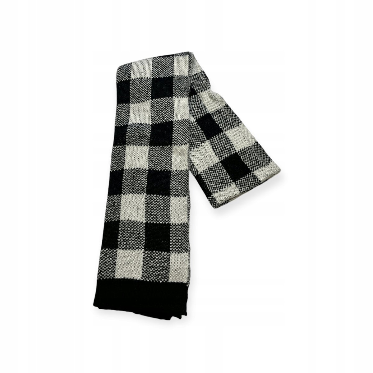 Szalik w czarno-białą kratkę Lane Bryant