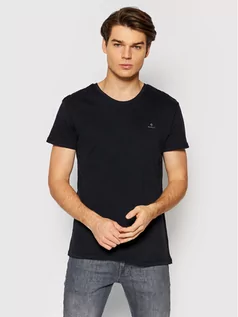 Koszulki męskie - Gant Komplet 2 t-shirtów Essentials 901002108 Czarny Regular Fit - grafika 1