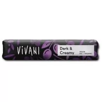 Vivani BATON KAKAOWY Z OLIWĄ Z OLIWEK DARK&CREAMY BIO 35 g - - Batoniki - miniaturka - grafika 1