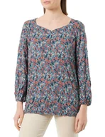 Koszulki i topy damskie - TOM TAILOR T-shirt damski, 32370 - granatowy mały Tie Dye Floral, XL - miniaturka - grafika 1