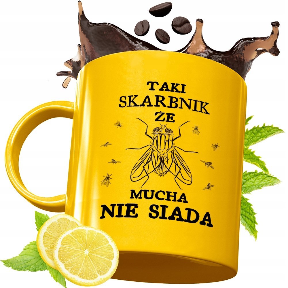 Złoty Kubek Premium Dla Skarbnika Prezent z Nadrukiem ze Zdjęciem + Opakowanie na prezent (wzór 02)