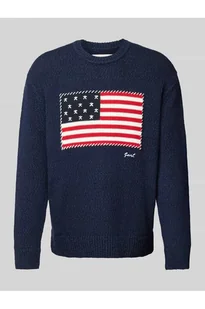 Sweter z dzianiny z wyhaftowanym logo - Gant - Swetry męskie - miniaturka - grafika 1