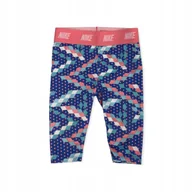 Legginsy - Legginsy dziewczęce kolorowe NIKE 2 latka 85-90 cm - miniaturka - grafika 1