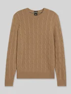 Swetry męskie - Sweter z dzianiny o kroju regular fit z mieszanki żywej wełny i kaszmiru model ‘HETICO’ - miniaturka - grafika 1