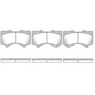 Klocki hamulcowe - Klocki hamulcowe - komplet REMSA 1271.02 - miniaturka - grafika 1