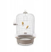 Klatki i wyposażenie dla ptaków - Luna, klatka, dla ptak�w, bia�a/ciemno be�owa, 40x63,5 cm - miniaturka - grafika 1
