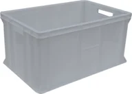 Pojemniki przemysłowe - Artech Pojemnik transportowy EURO 300, wym. 600 x 400 x 300 mm biały - miniaturka - grafika 1