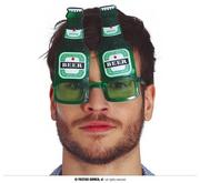 Dodatki do strojów karnawałowych - Okulary zielone butelki piwa zabawny gadżet piwny - miniaturka - grafika 1