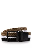 Paski - BOSS Męski pasek Ther-Wn-Tape Sz35 ze skórzanymi wykończeniami i kontrastowymi detalami kolorystycznymi, Otwórz różne 960, 80 - miniaturka - grafika 1