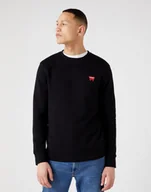 Bluzy męskie - Wrangler Sign Off Crew Męska Bluza Klasyczna Logo W661Ha100-Xl - miniaturka - grafika 1