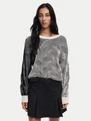 Swetry damskie - Desigual Sweter Ottawa 24WWJF10 Szary Regular Fit - miniaturka - grafika 1
