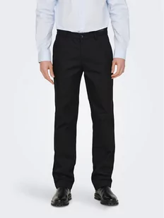 Only & Sons Spodnie materiałowe Edge-Ed 22024468 Czarny Relaxed Fit - Spodnie męskie - miniaturka - grafika 1