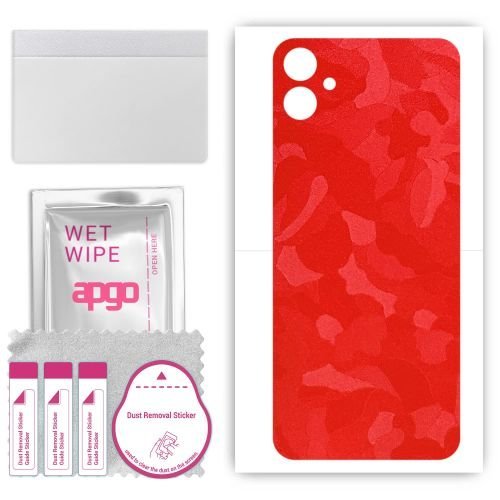 folia naklejka skórka strukturalna na TYŁ do Samsung Galaxy F14 - Moro Camo Czerwony - apgo SKINS