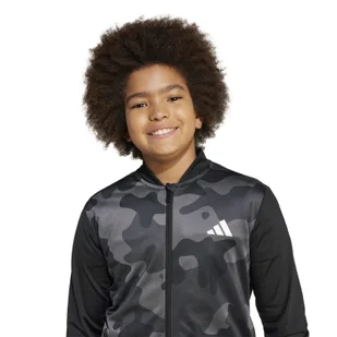 Komplet dresów dziecięcy adidas SEASONAL ESSENTIAL CAMO czarny JN2221 - Spodnie sportowe męskie - miniaturka - grafika 1