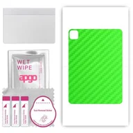 Akcesoria do tabletów i e-booków - folia naklejka skórka strukturalna na TYŁ do Apple iPad Pro 11 2022 - Carbon Zielony - apgo SKINS - miniaturka - grafika 1