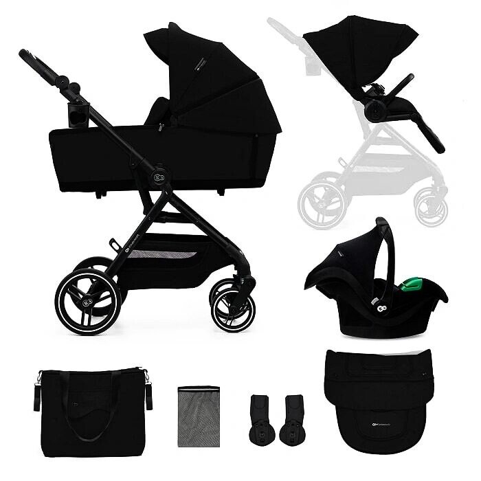 Wózek miejski Kinderkraft Yoxi 3in1 Pure Black