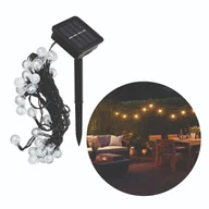 Lampy ogrodowe - Girlanda solarna ogrodowa ALIA 30 LED ozdobne kulki BARWA CIEPŁA łańcuch - miniaturka - grafika 1