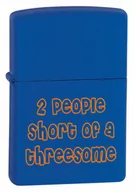 Trafika - Zippo, Zapalniczka, 2 People, Royal Blue Matte - miniaturka - grafika 1