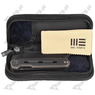 Nóż składany WE Knife Navo Bronze / Black Titanium, Black Stonewashed CPM 20CV by Ostap Hel (WE22026-3) - Noże - miniaturka - grafika 8