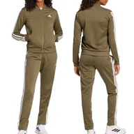 Dresy damskie - Adidas dres sportowy damski treningowy komplet khaki JC8888 XS - miniaturka - grafika 1