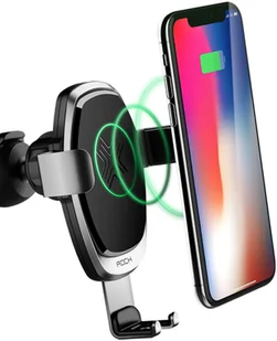 ROCK Gravity QI - Uchwyt samochodowy na kartkę z ładowarką QI - indukcyjną RCK055GRY - Uchwyty samochodowe do telefonów - miniaturka - grafika 11