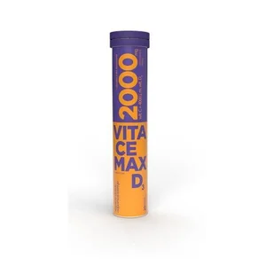 Suplement diety, Vitacemax D3 4000 j.m. 20 tabletek musujących - Witaminy i minerały - miniaturka - grafika 1