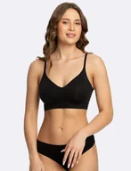 Biustonosze - BIUSTONOSZ JULIMEX SIMPLE BRA TOP CZARNY (kolor czarny, rozmiar S) - miniaturka - grafika 1