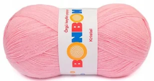 Włóczka BonBon Kristal 100gr kol. 98221 / jasny różowy - Pasmanteria - miniaturka - grafika 1
