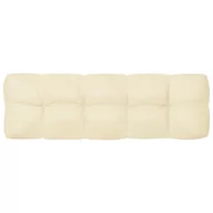 Poduszki ogrodowe - vidaXL Poduszka na sofę z palet, kremowa, 120x40x12 cm - miniaturka - grafika 1
