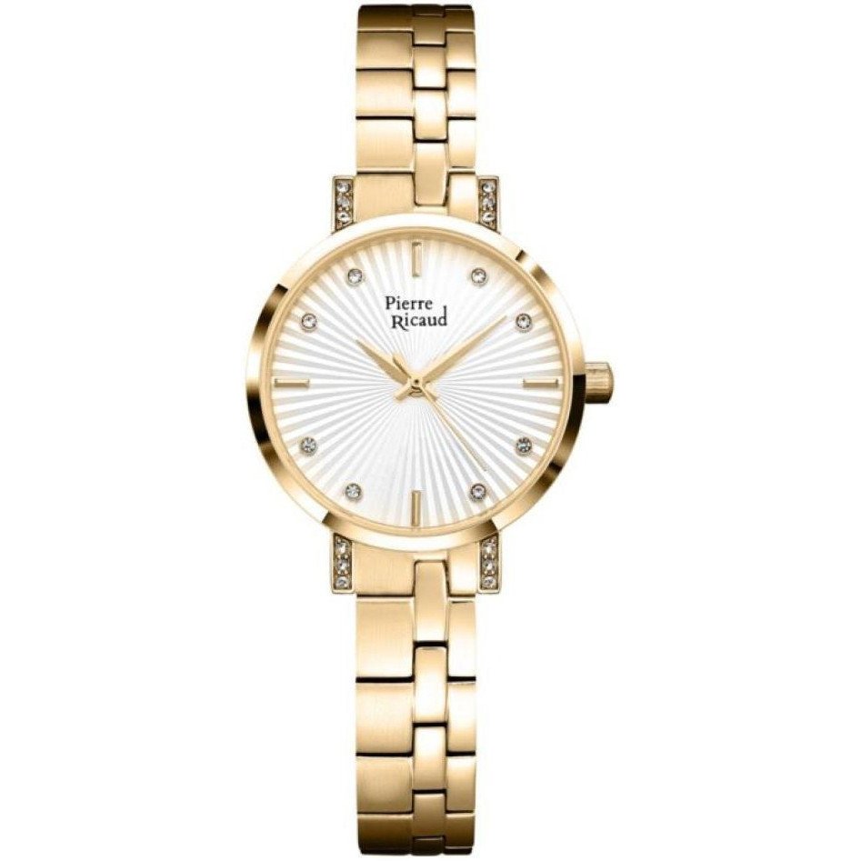 Zegarek Damski Pierre Ricaud P21017.1193QZ CYRKONIE złoty