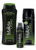 Zestawy kosmetyków męskich - Malizia, Uomo Vetyver, Zestawy kosmetyków do pielęgnacji, 3 szt. - miniaturka - grafika 1