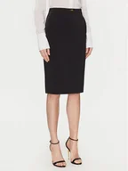 Spódnice - Elisabetta Franchi Spódnica ołówkowa GO-099-51E2-V260 Czarny Regular Fit - miniaturka - grafika 1