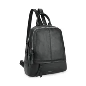Plecaki - Stylowy Miejski Plecak Damski LUIGISANTO Czarny - miniaturka - grafika 1