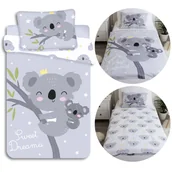 Pościel dla dzieci - KOALA Dziecięca, DWUSTRONNA, bawełniana pościel dla dzieci, na zamek, 100% BAWEŁNA 100x135cm+40x60cm OEKO-TEX - miniaturka - grafika 1