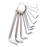 Klucze i nasadki - Deli Tools Zestaw kluczy imbusowych Deli Tools EDL3100 1.5-10mm srebrny) - miniaturka - grafika 1