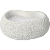 Świece - Świeczka dekoracyjna Dalia, szary, 16 x 7 x 10,5 cm - miniaturka - grafika 1