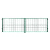 Bramy garażowe - NATERIAL Brama dwuskrzydłowa Modus 5x1.5 m zielona - miniaturka - grafika 1