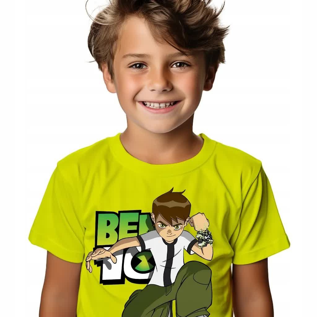 KOSZULKA T-SHIRT LIMETKA PREZENT DLA FANA BEN 10 BAJKA ROZMIAR 146 WZORY