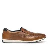 Półbuty męskie - Półbuty Rieker 11950-25 Brązowy - miniaturka - grafika 1