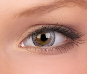 Soczewki kontaktowe - Maxvue Vision ColourVUE Fizzy - Champagne Silver, 2 szt. moc 0.00 - miniaturka - grafika 1