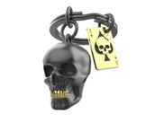 Breloki - O meta[l]morphose METALMORPHOSE - Brelok z czaszką i krzyżami - MTM137-01, Czarny, złoty, Taille unique - miniaturka - grafika 1