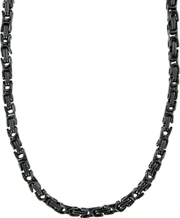 5 mm łańcuszek męski bransoletka łańcuszek męski naszyjnik łańcuszek męski, 35 cm czarny łańcuszek ze stali nierdzewnej - Naszyjniki męskie - miniaturka - grafika 1