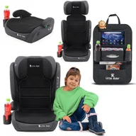 Foteliki samochodowe - FOTELIK SAMOCHODOWY MODEL HUGO CZARNO-SZARY R129 100-150 CM - miniaturka - grafika 1