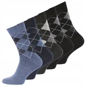 Skarpetki męskie - Skarpety Casual Garnitur Karo Zestaw 5 Par 43/46 - miniaturka - grafika 1