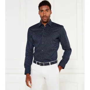 BOSS BLACK Koszula H-HANK-kent-C1-214 Slim Fit stretch - Koszule męskie - miniaturka - grafika 1