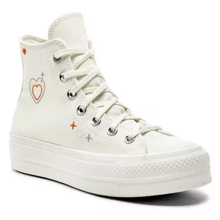 Trampki damskie - Trampki Converse Chuck Taylor All Star Lift Platform Y2K A09114C White - grafika 1