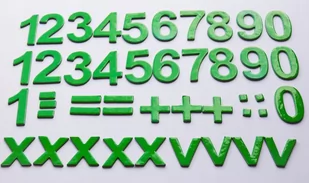 Cyferki magnetyczne - KOLOR ZIELONY- 41 elementów - Magnesy Cyferki magnetyczne - KOLOR ZIELONY- 41 elementów - Magnesy - miniaturka - grafika 1