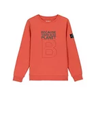 Bluzy dla dziewczynek - ECOALF, bluza dziecięca Balf, bawełniana z recyklingu, bluza z kapturem, bluza z rękawem, bluza z kapturem, bluza z kapturem, Pomarańczowy, 6 lat - miniaturka - grafika 1