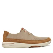 Sneakersy męskie - Sneakersy Clarks Easeway Lace 26181369 Beżowy - miniaturka - grafika 1
