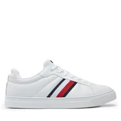 Sneakersy męskie - Sneakersy Tommy Hilfiger Icon Court FM0FM05163 Biały - miniaturka - grafika 1